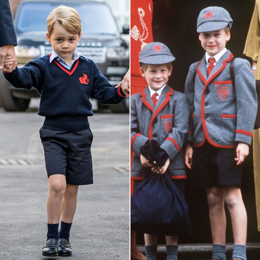 Prince and Prince William First Day of School Photos POPSUGAR