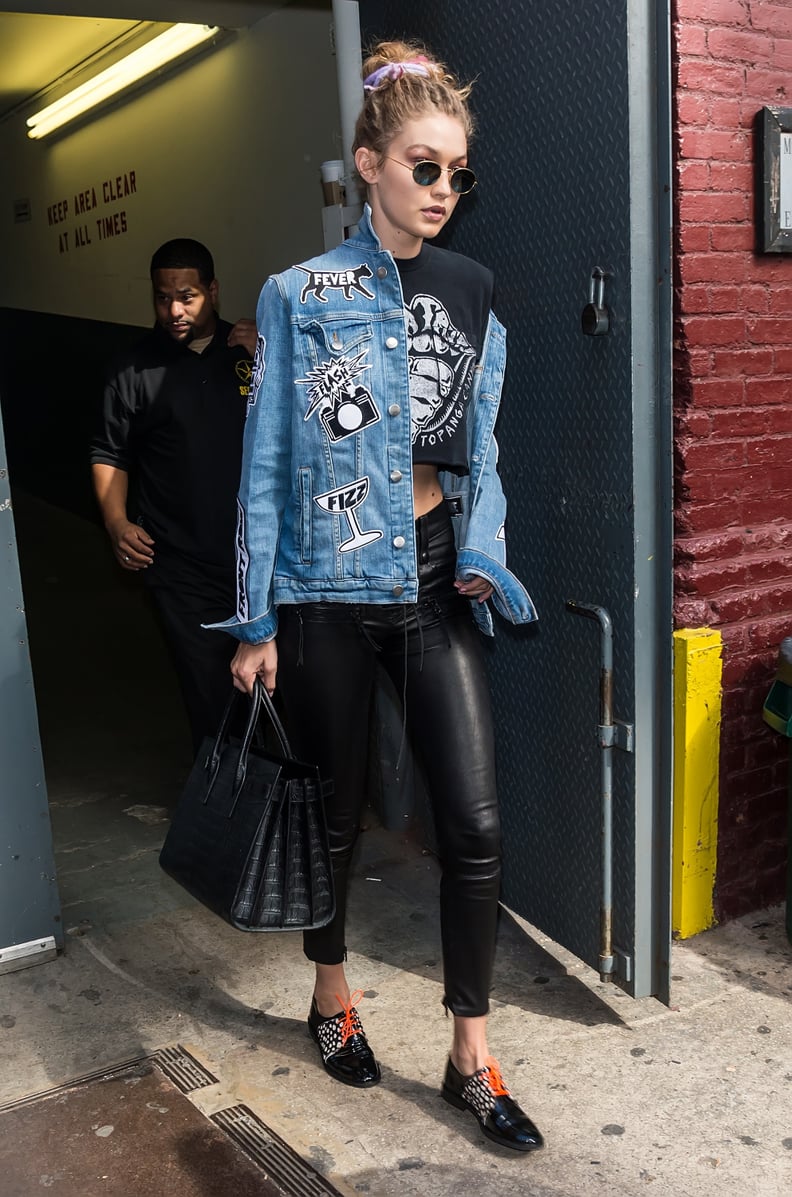 After the Marc Jacobs Show, Gigi Decided to Pull On Her Denim Jacket