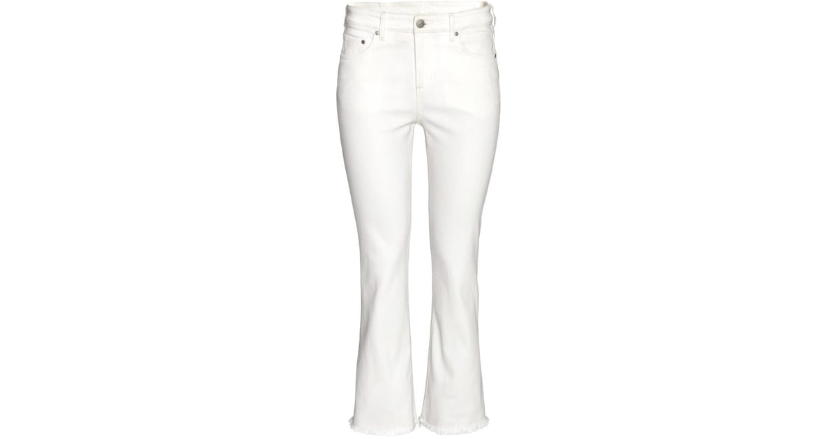 H&M Kick Flare Ankle Jeans ($30) | Best White Jeans | POPSUGAR Fashion ...