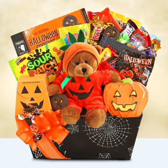 Pumpkin Party Halloween Gift Basket