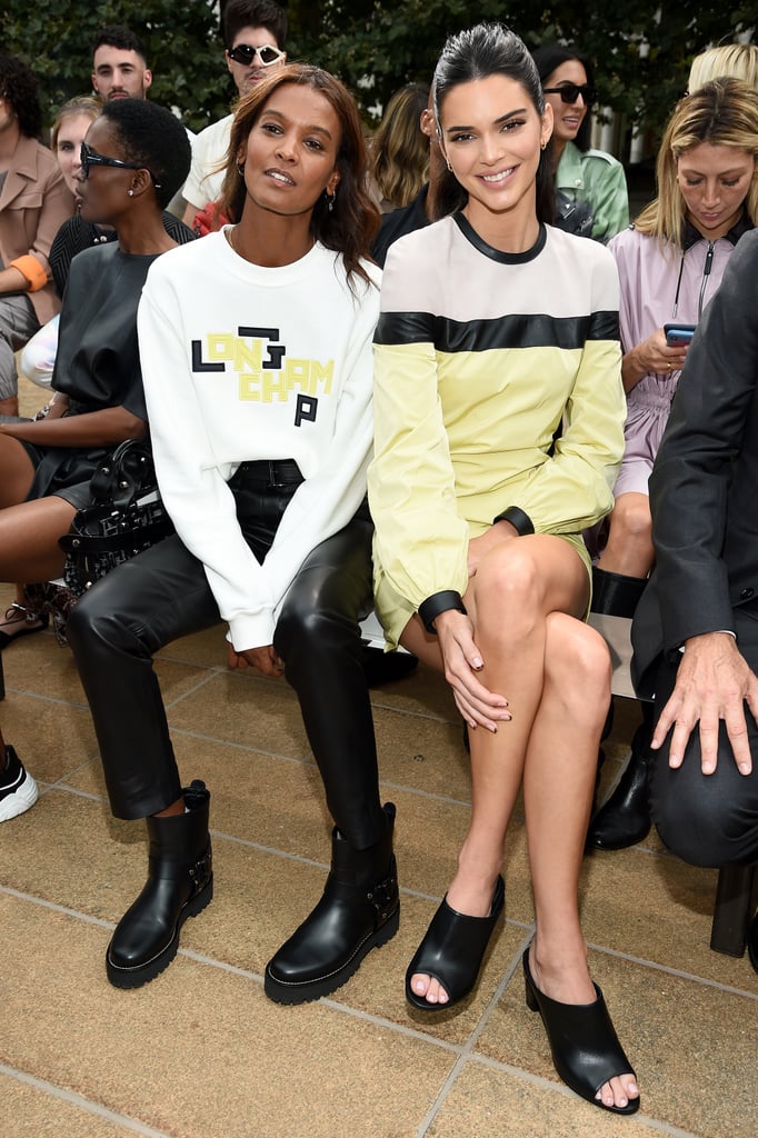 Liya Kebede and Kendall Jenner at Longchamp Spring 2020
