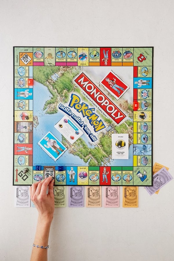 Pokemon Kanto Edition Monopoly Game