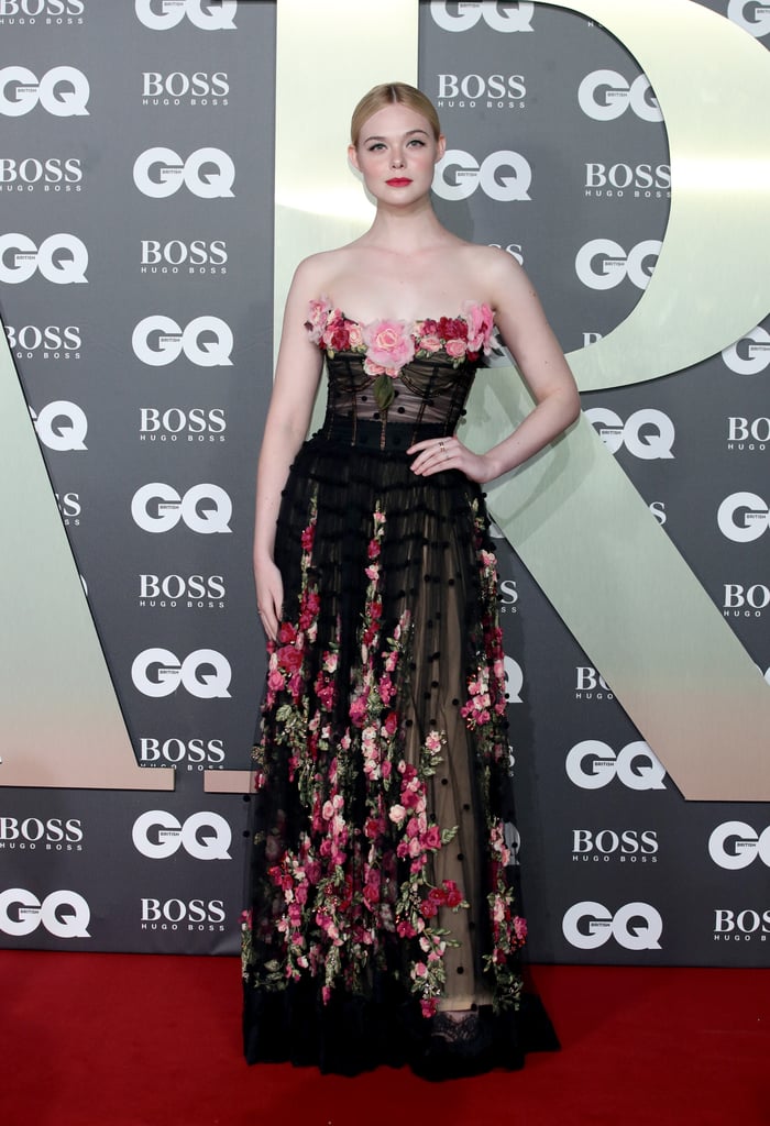 Elle Fanning in Dolce & Gabbana at the GQ Men of the Year Awards, September 2019