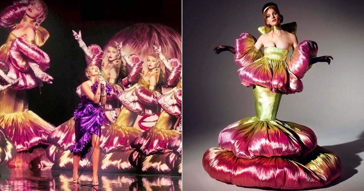 Miley Cyrus Wore the Most Incredible Holographic Blooming Flower Dress by New Designer Miss Sohee