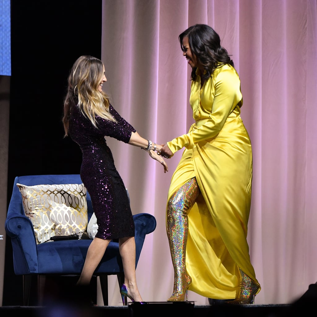 Michelle Obama Balenciaga Boots December 2018