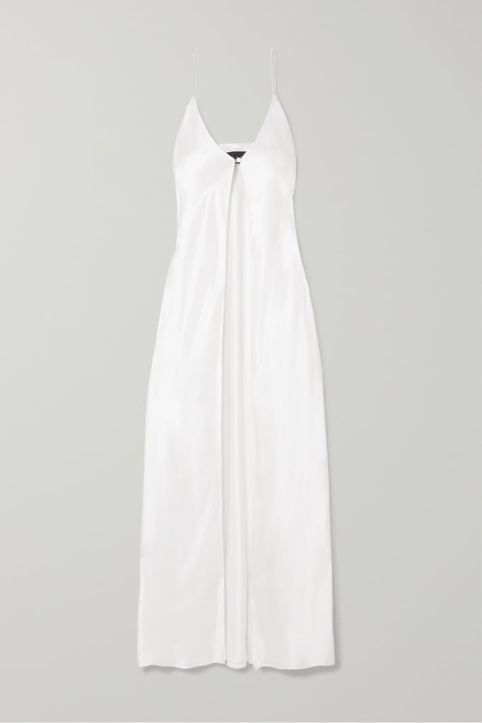 White Silk-Satin Camisole
