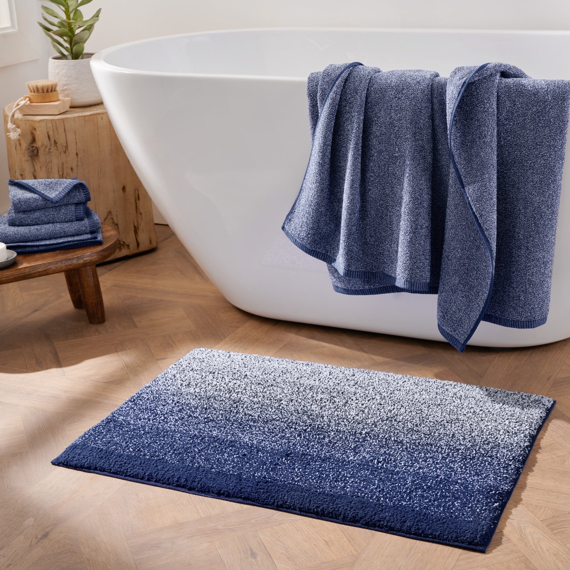 Gap Home Melange Ombre Non-Slip Cotton Bath Rug, For the First Time, Gap  Has Created a Home-Decor Line, Exclusively at Walmart