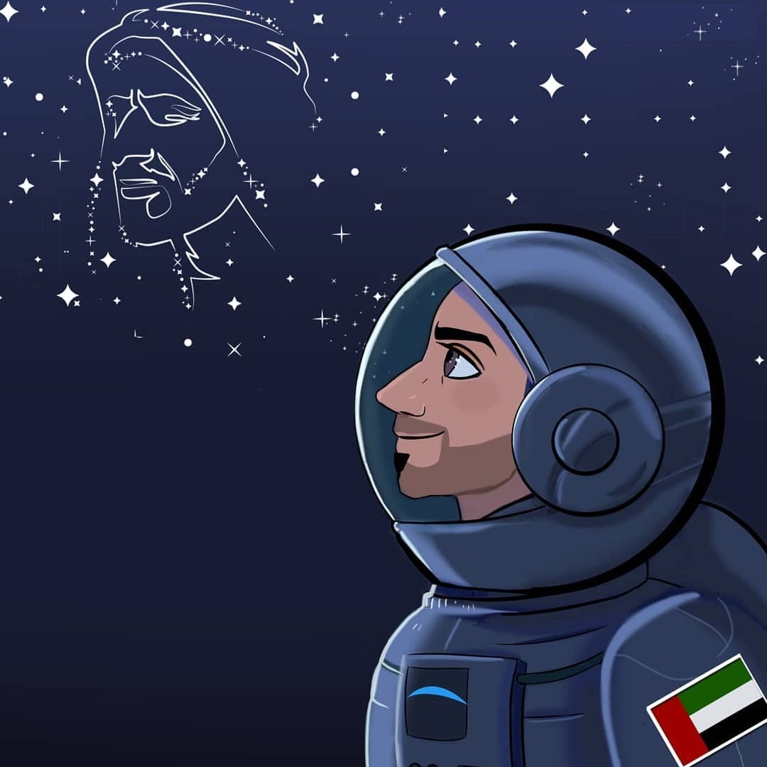 رائد فضاء كرتوني رائد فضاء كرتوني