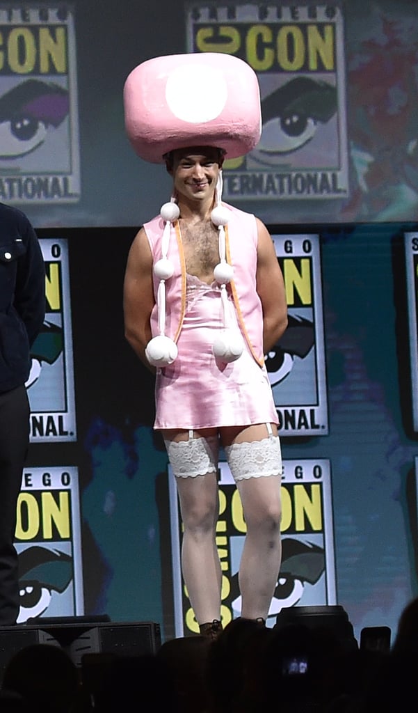 Ezra Miller as Toadette at Comic-Con 2018