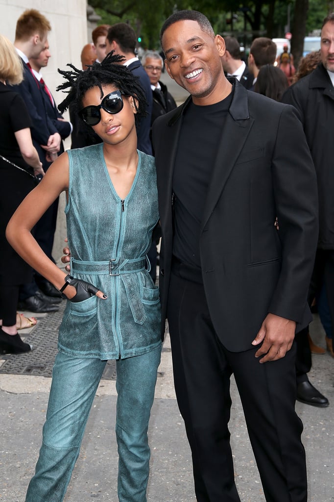 Will Smith and Willow Smith at Paris Fashion Week July 2016