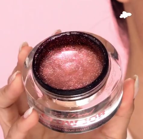 Too Faced Pink Glitter Glow Job Mask