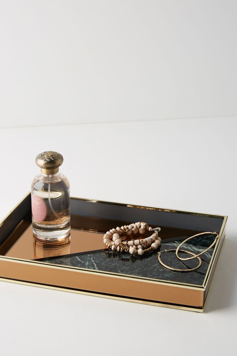 Anthropologie Rose Gold Vanity Tray