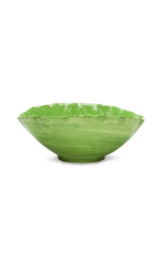 Tory Burch Home Lettuce Ware Serving Bowl