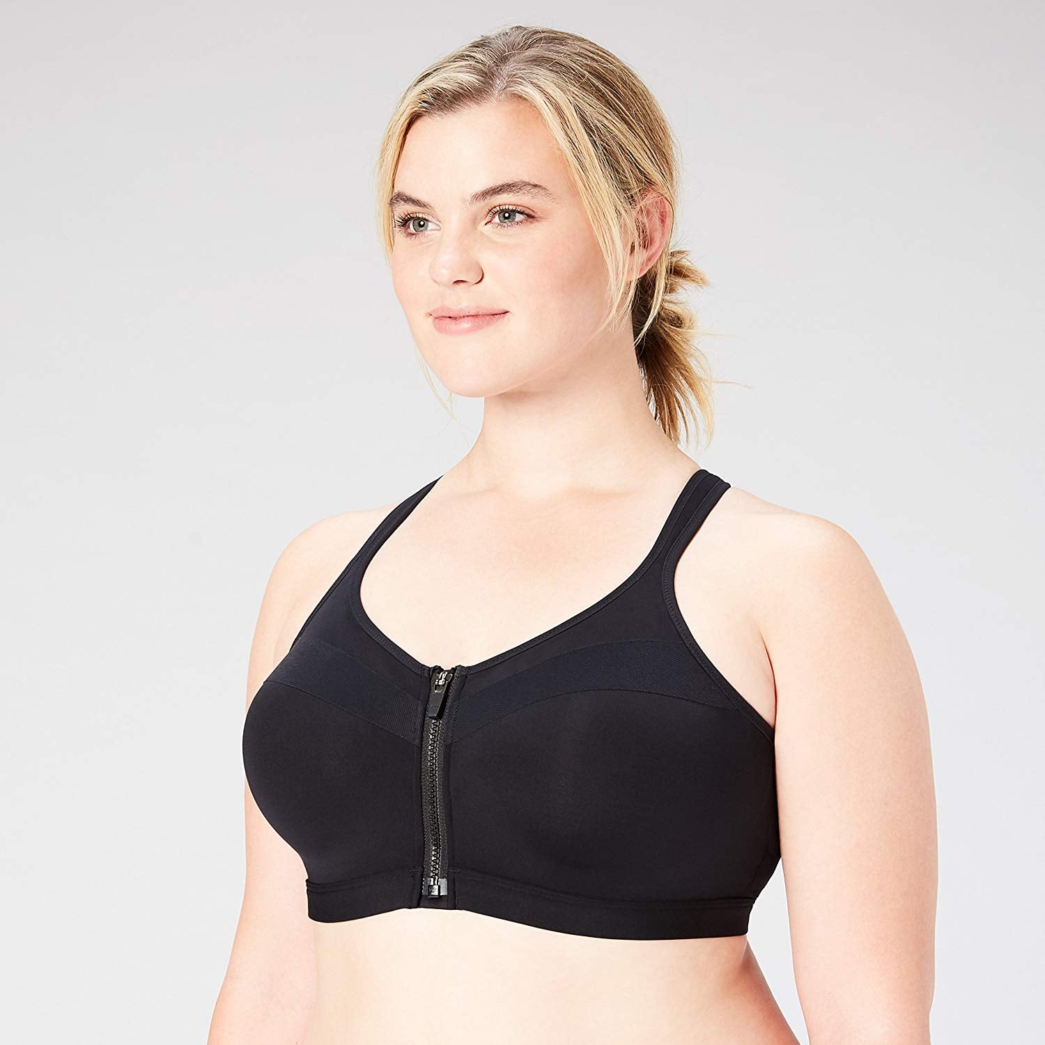 Core 10 High Support DD+ Underwire Front-Zip Sports Bra, 17 Cute and  Seriously Affordable Workout Clothes For Curvy Women — All From