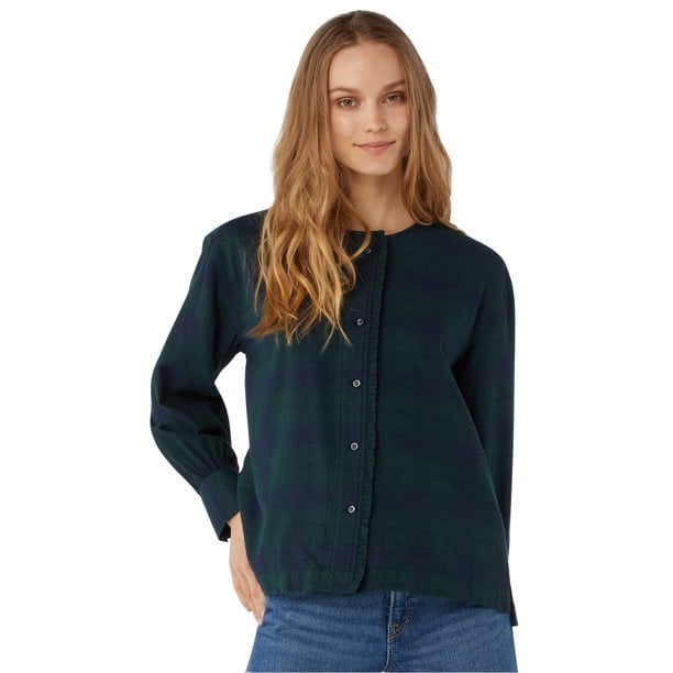 Free Assembly Women's Micro Ruffled Top