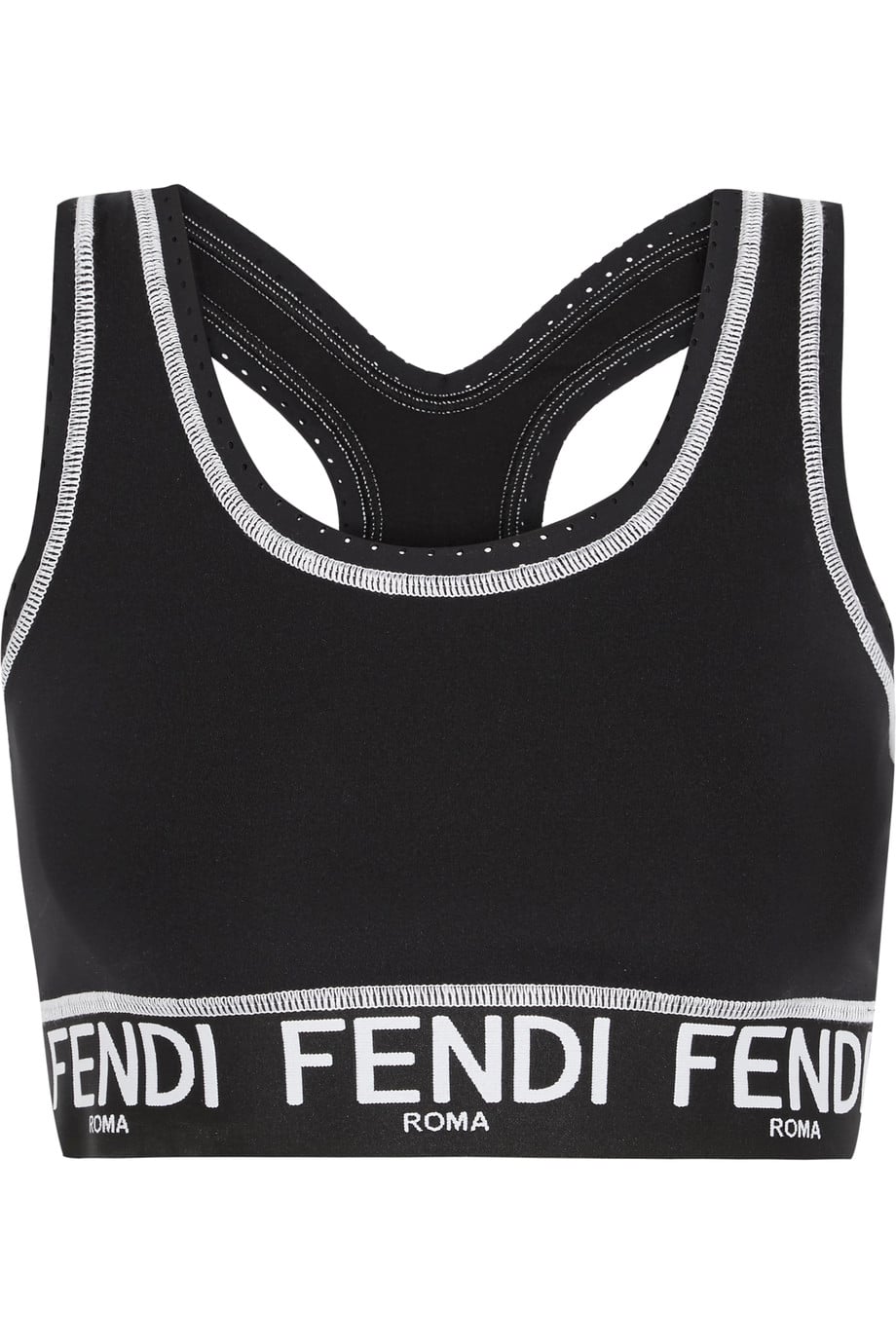 Maladroit wipe Dense Fendi Roma Stretch-Jersey Sports Bra | Cute Sports Bras That Will Actually  Make You Excited to Work Out | POPSUGAR Fitness Photo 9
