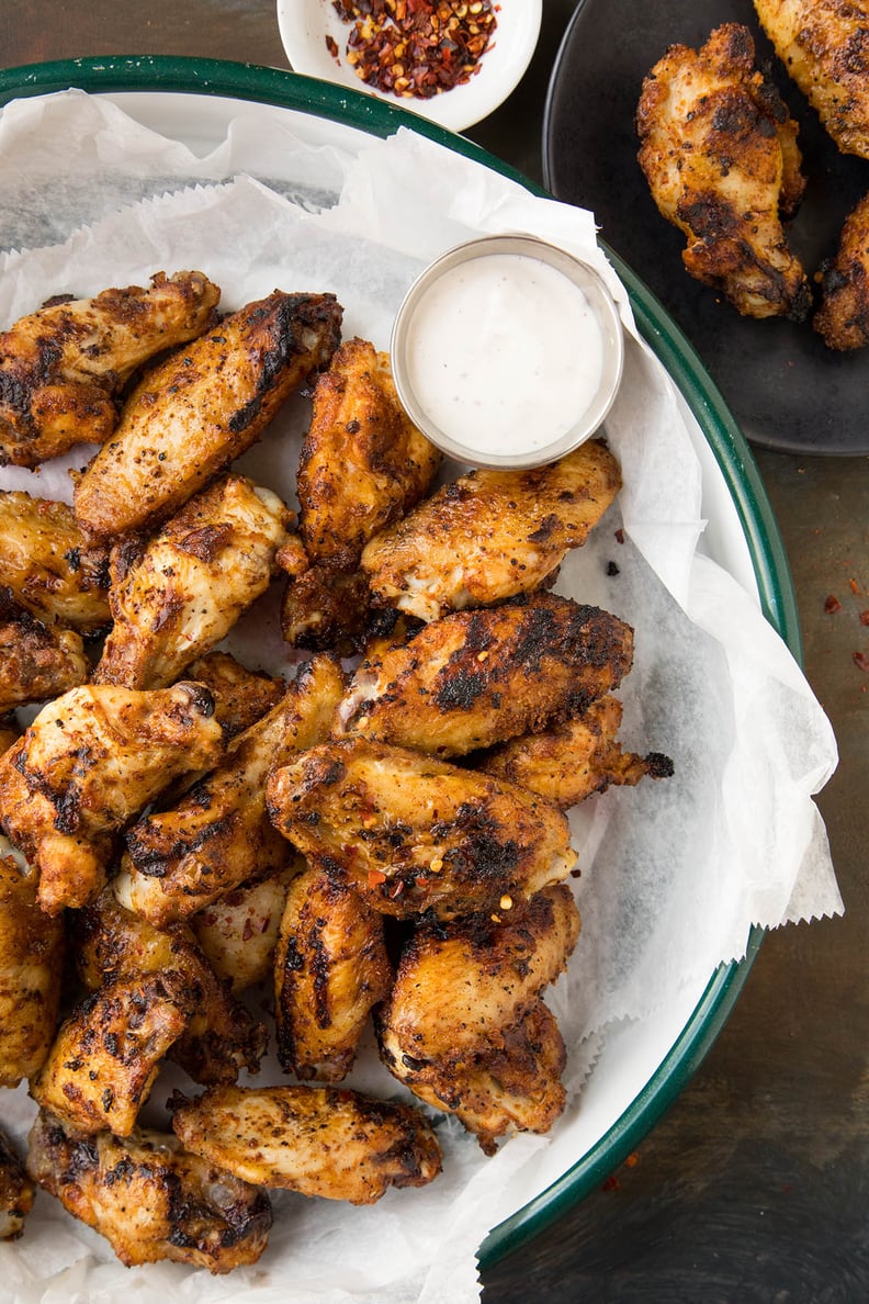 Crisp Grilled Ghost Pepper Wings