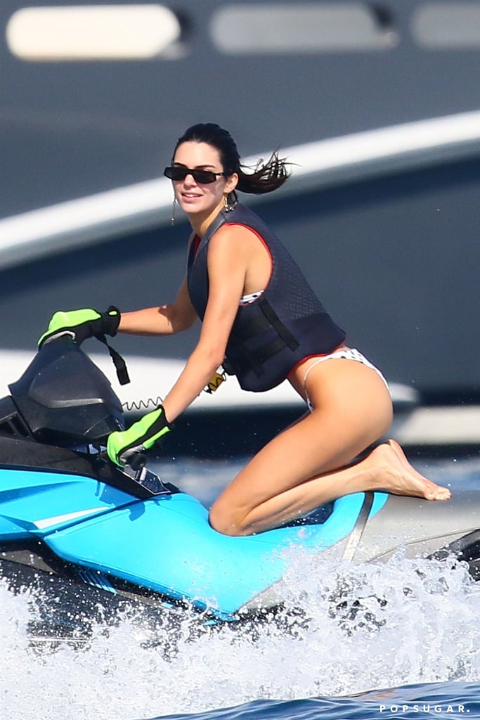 Kendall Jenner Polka Dot Bikini in Cannes May 2019