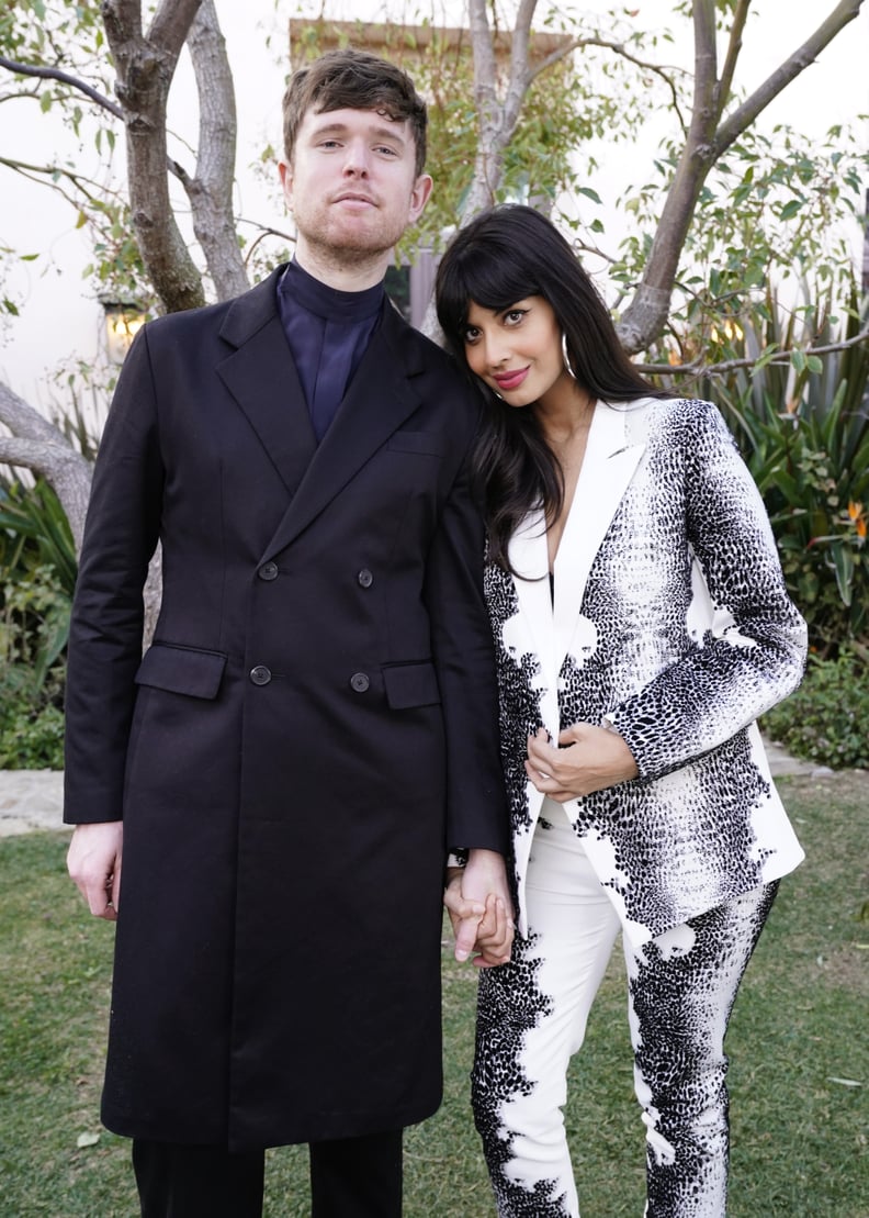James Blake and Jameela Jamil at the 2020 Roc Nation Brunch in LA