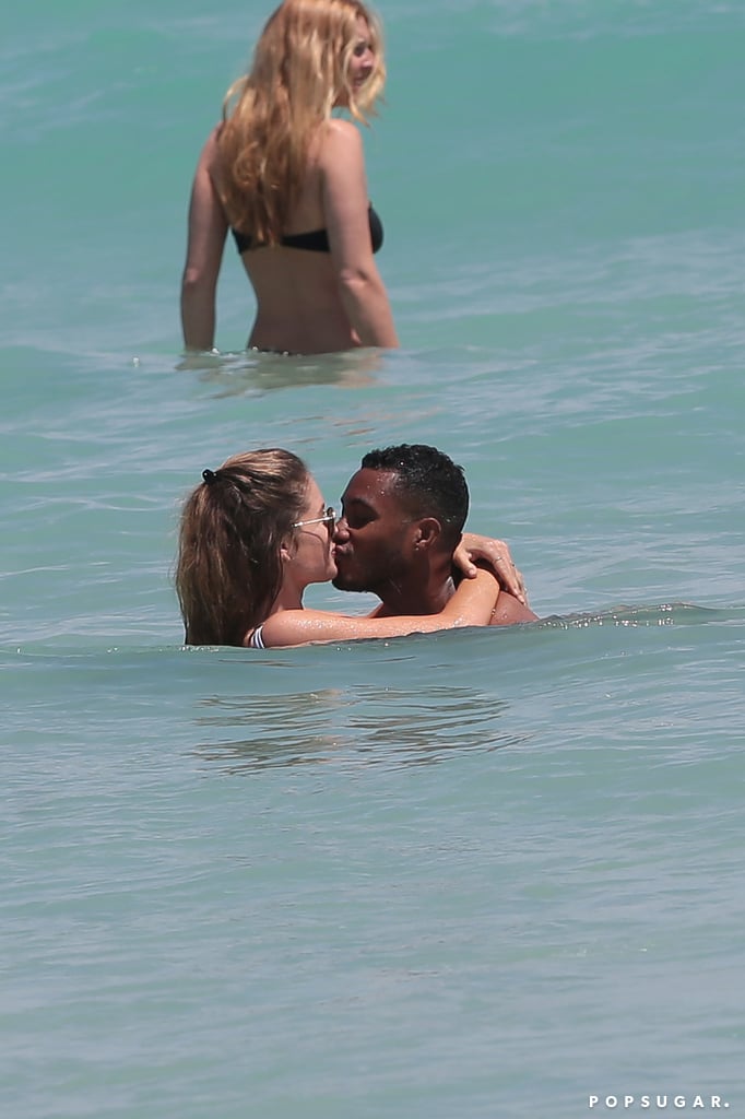 Doutzen Kroes Wearing a Swimsuit on the Beach in Miami