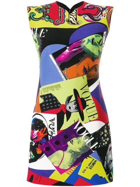 Versace Vogue Print Mini Dress
