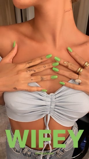 Hailey Baldwin Gets New Hand And Neck Tattoos Popsugar Beauty