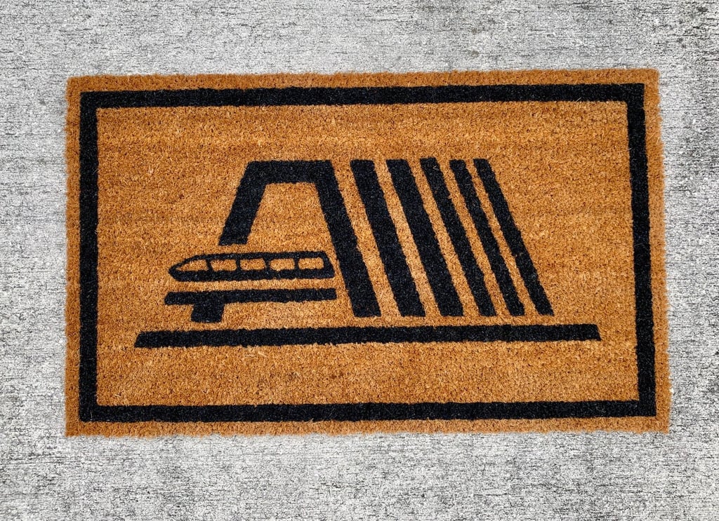 Contemporary Resort Monorail Doormat