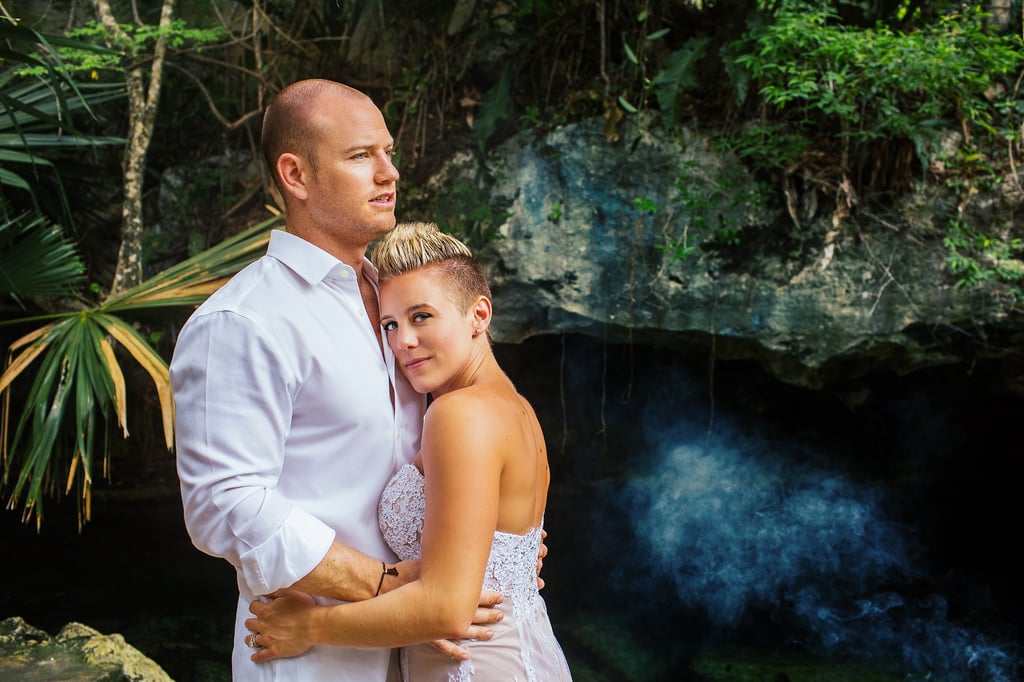 Underwater Trash-the-Wedding-Dress Shoot