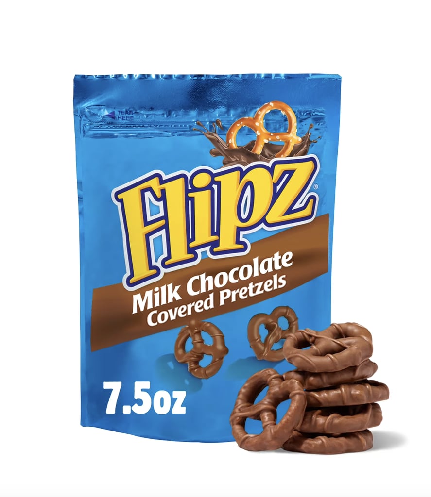 Flipz Milk Chocolate Covered Pretzels ($4)
"When we're watching the game, we're eating our Flipz and those are just happy moments for me," Kyle says. They love the snack so much that they even sneak Flipz into the movie theater.