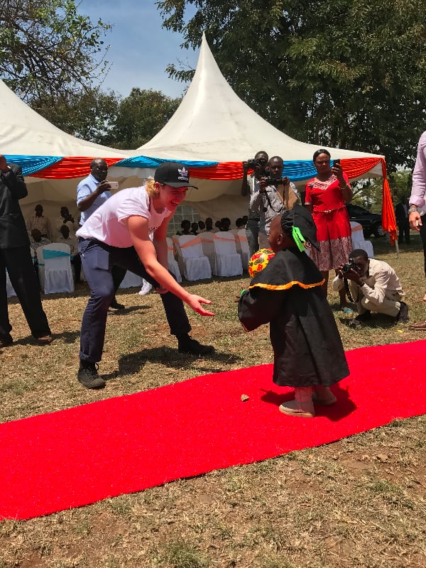 Victoria and Brooklyn Beckham Visit Kenya With UNAIDS 2016