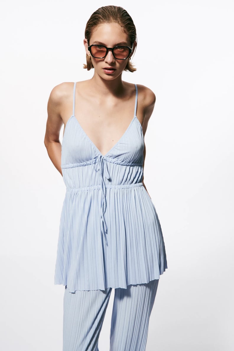 For an Easy-Breezy Pick: Pleated Top