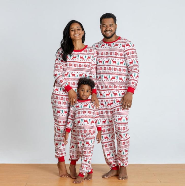 Christmas Reindeer and Snowflake Patterned Family Matching Pajamas ...