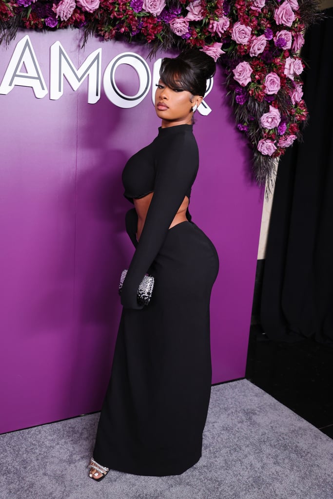 Megan Thee Stallion's Cutout Monot Dress at Glamour Awards