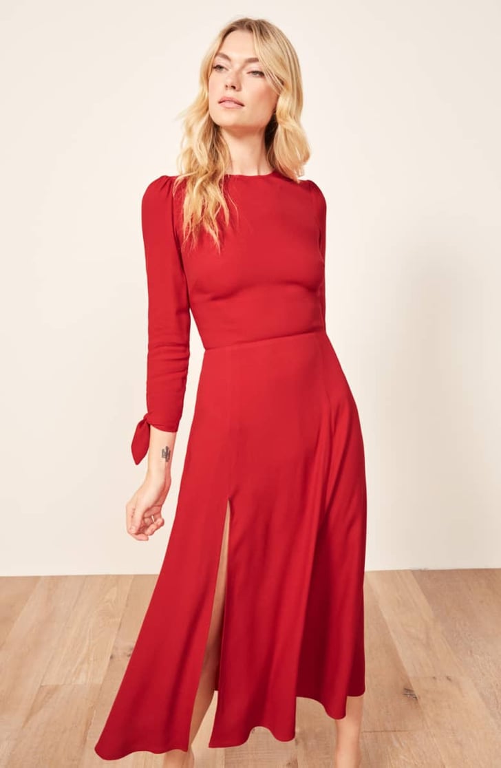 Reformation Zelda Double Slit Dress Best Dresses From Nordstrom 2018