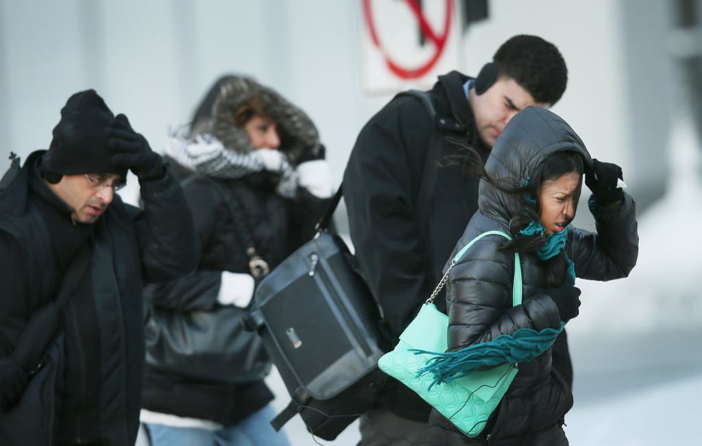 People struggled as they moved through the Windy City, with windchill temperatures dipping to -45 degrees.