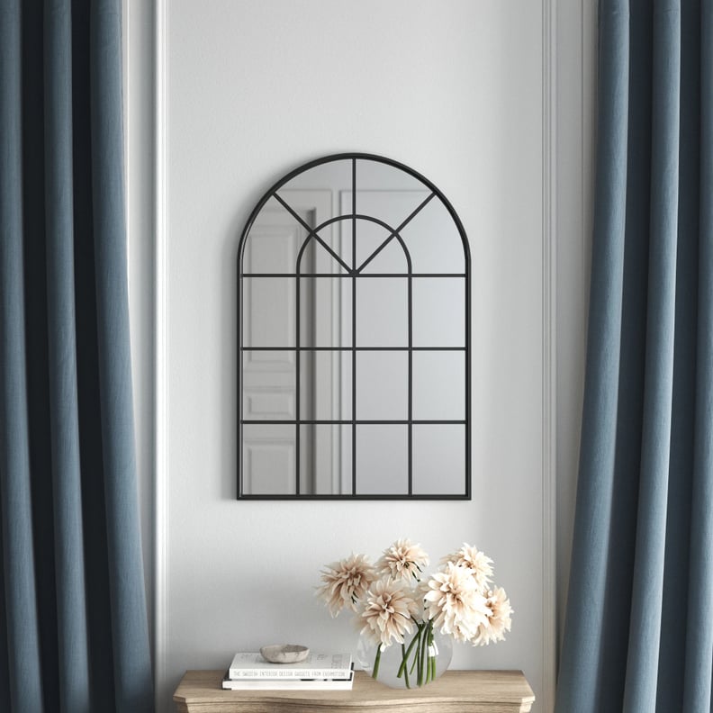 A Window-Style Mirror: Charli Modern and Contemporary Beveled Accent Mirror