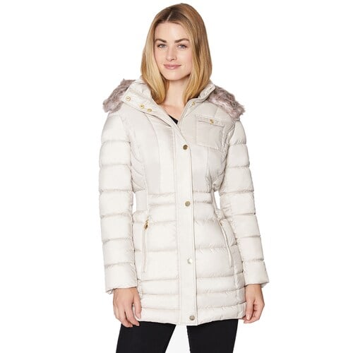 Halitech Faux-Fur Hood Waterproof Puffer Jacket