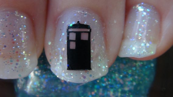 TrinityNails Police Box Nail Art Decals