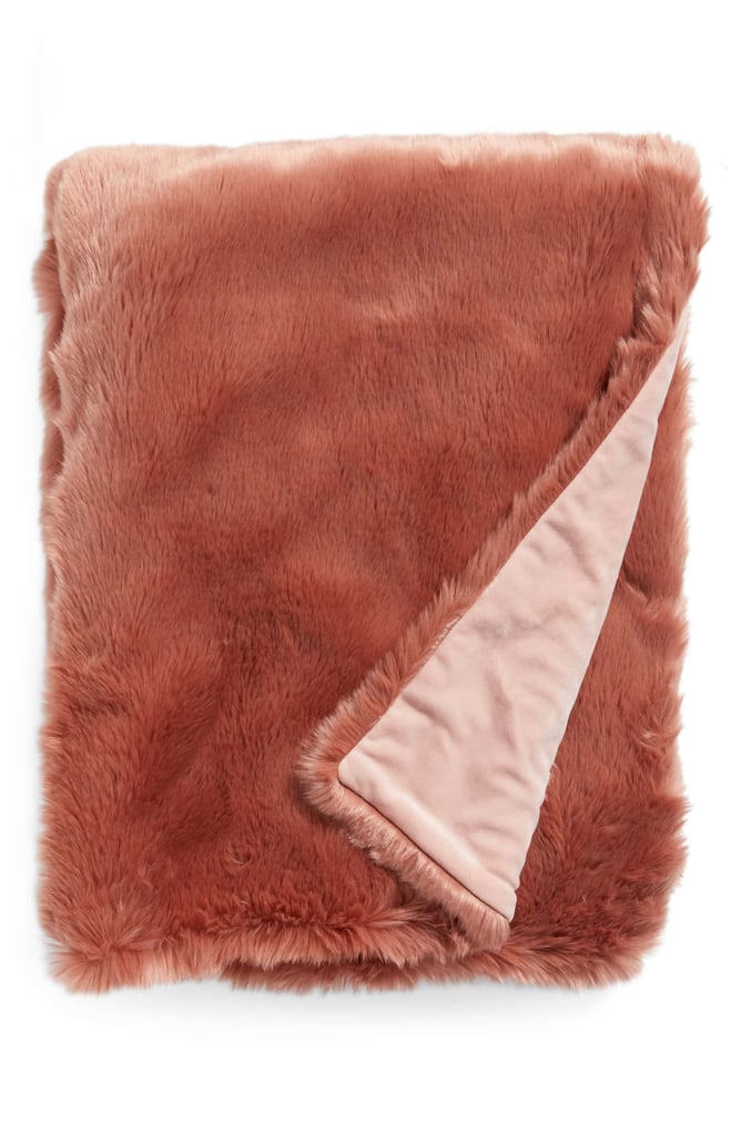 Nordstrom at Home Cuddle Up Faux Fur Throw Blanket Black Friday and