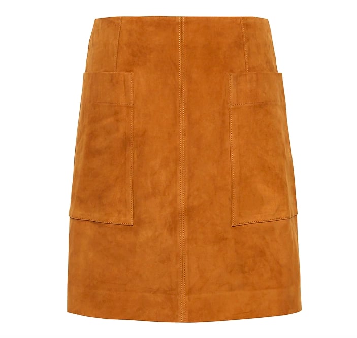 Stretch-Suede Mini Skirt