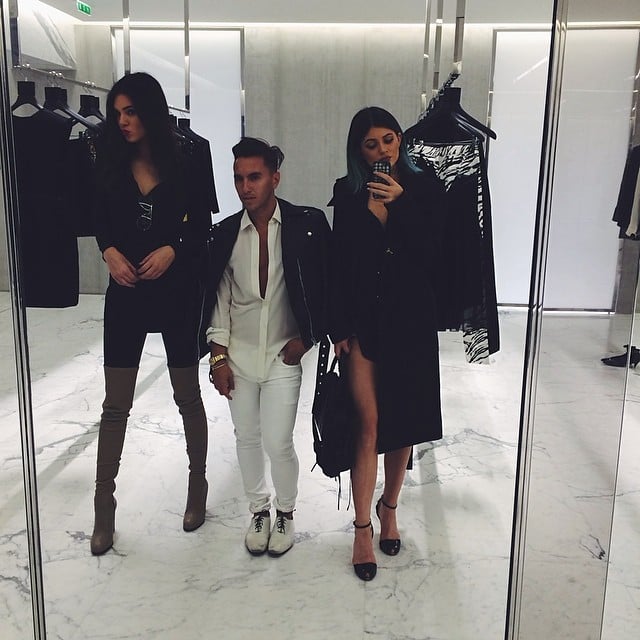 Kendall and Kylie went shopping at Saint Laurent. 
Source: Instagram user kyliejenner