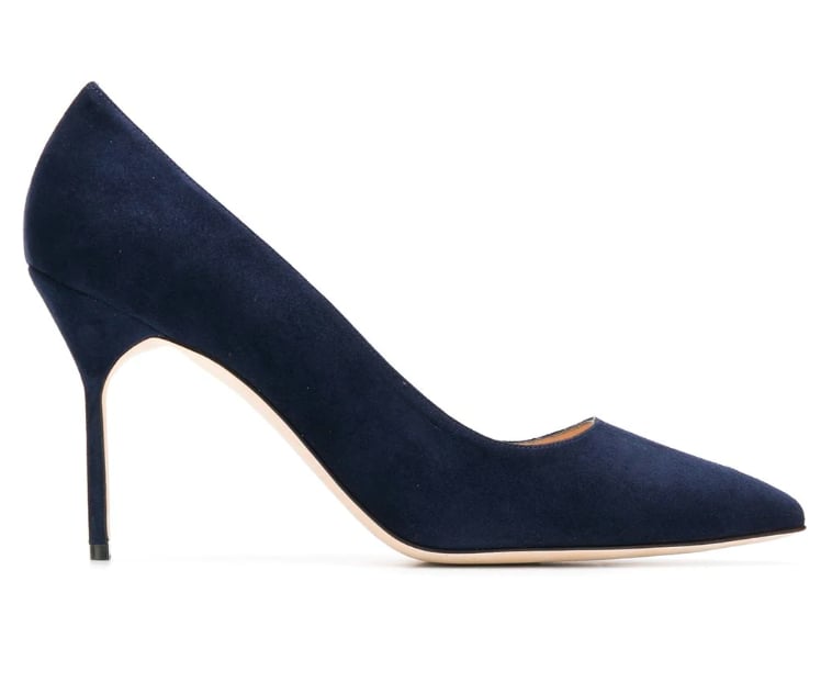 Manolo Blahnik BB Pump | British Royals Wearing Navy Blue Pumps ...