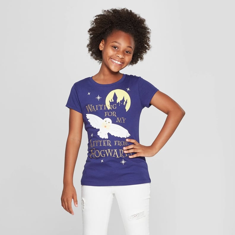 Girls' Harry Potter Letter Short Sleeve T-Shirt