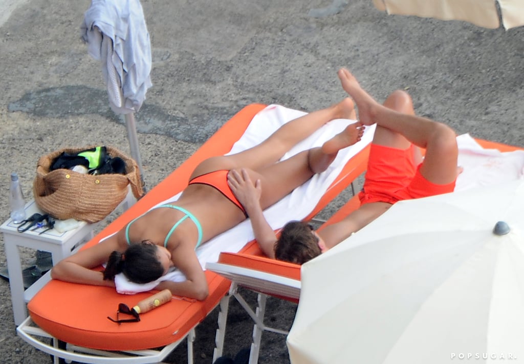 Bradley Cooper and Irina Shayk Beach PDA in Italy Pictures