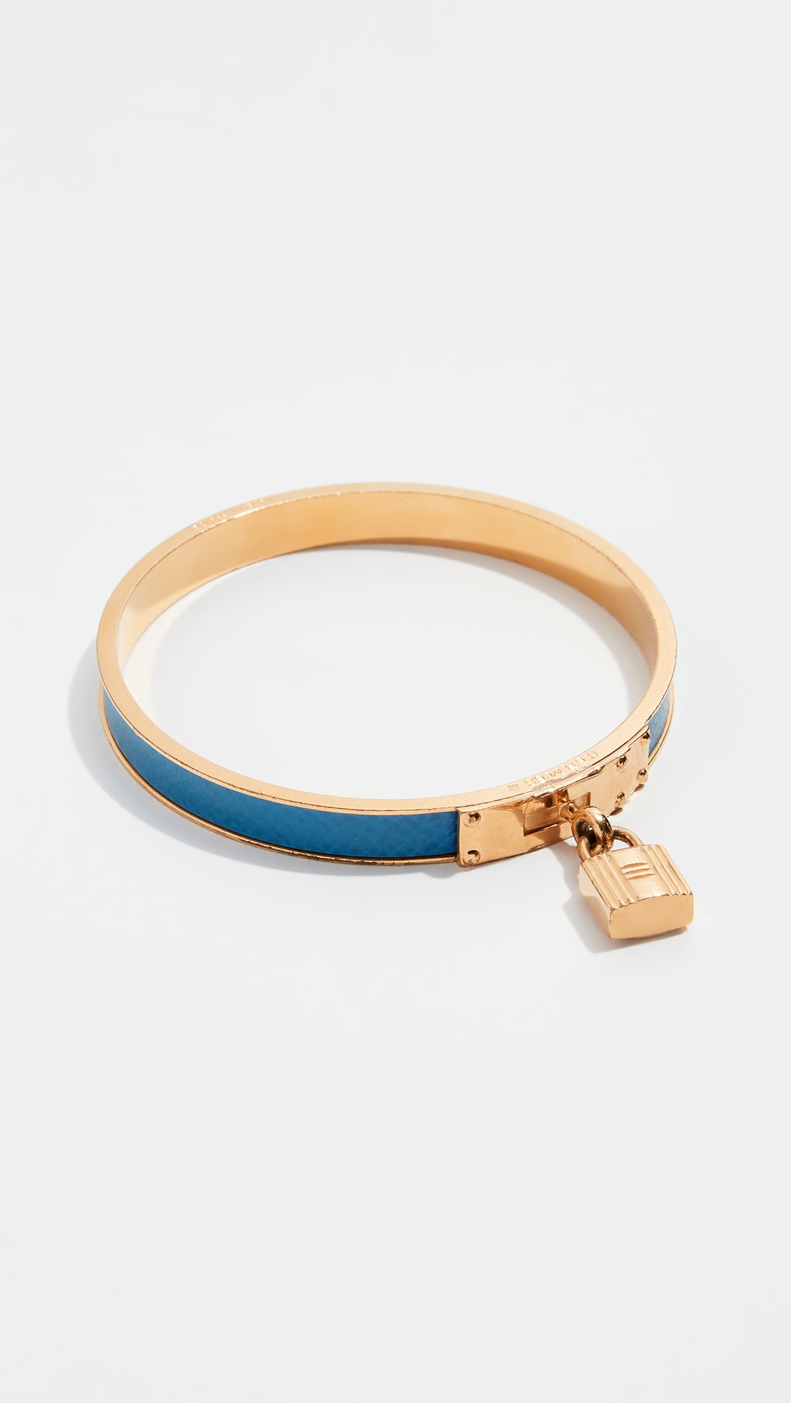 Hermes Blue Gold Kelly Lock Bracelet 30 Stocking Stuffers So