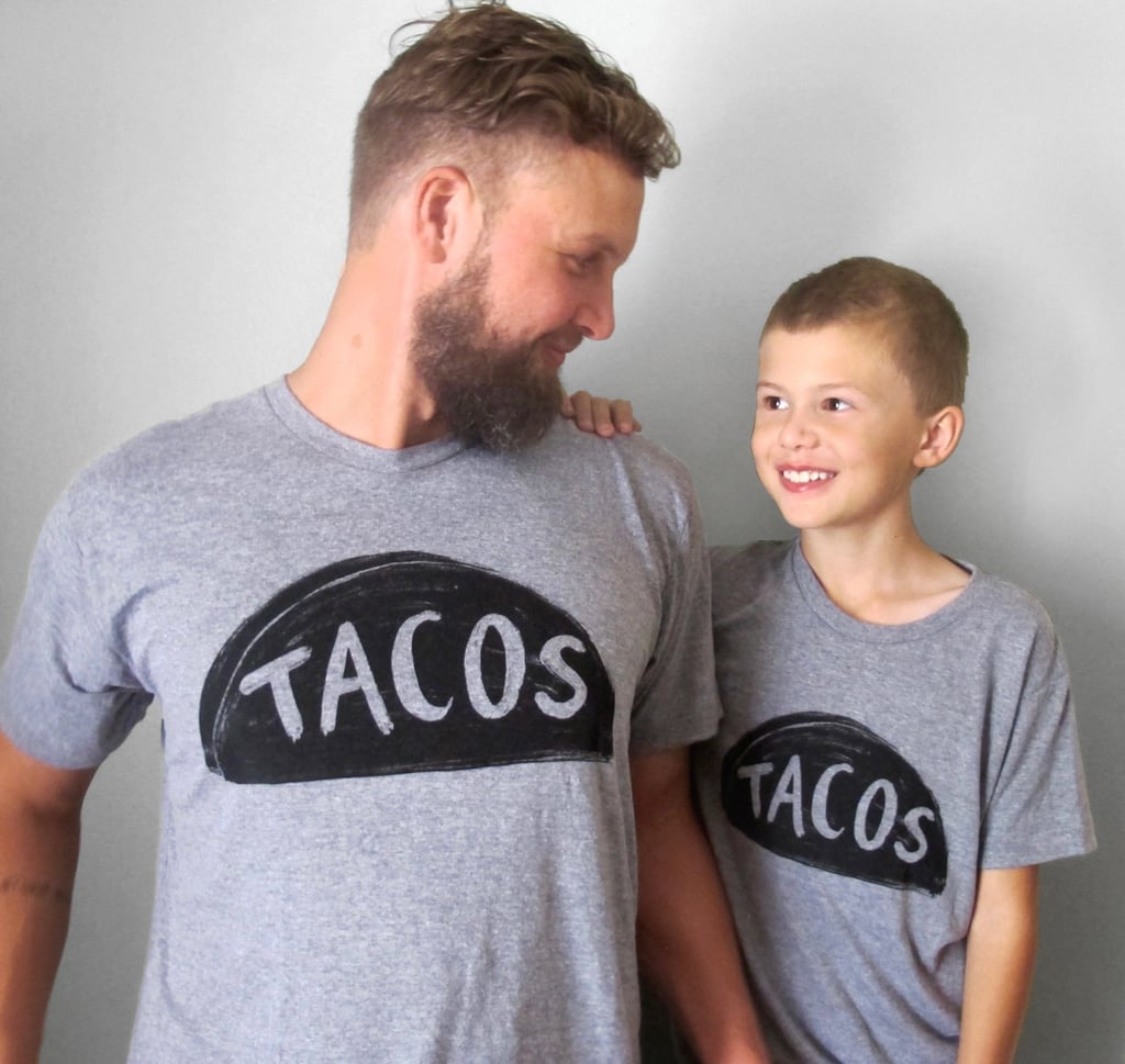 Father and Child Tacos Tees Set