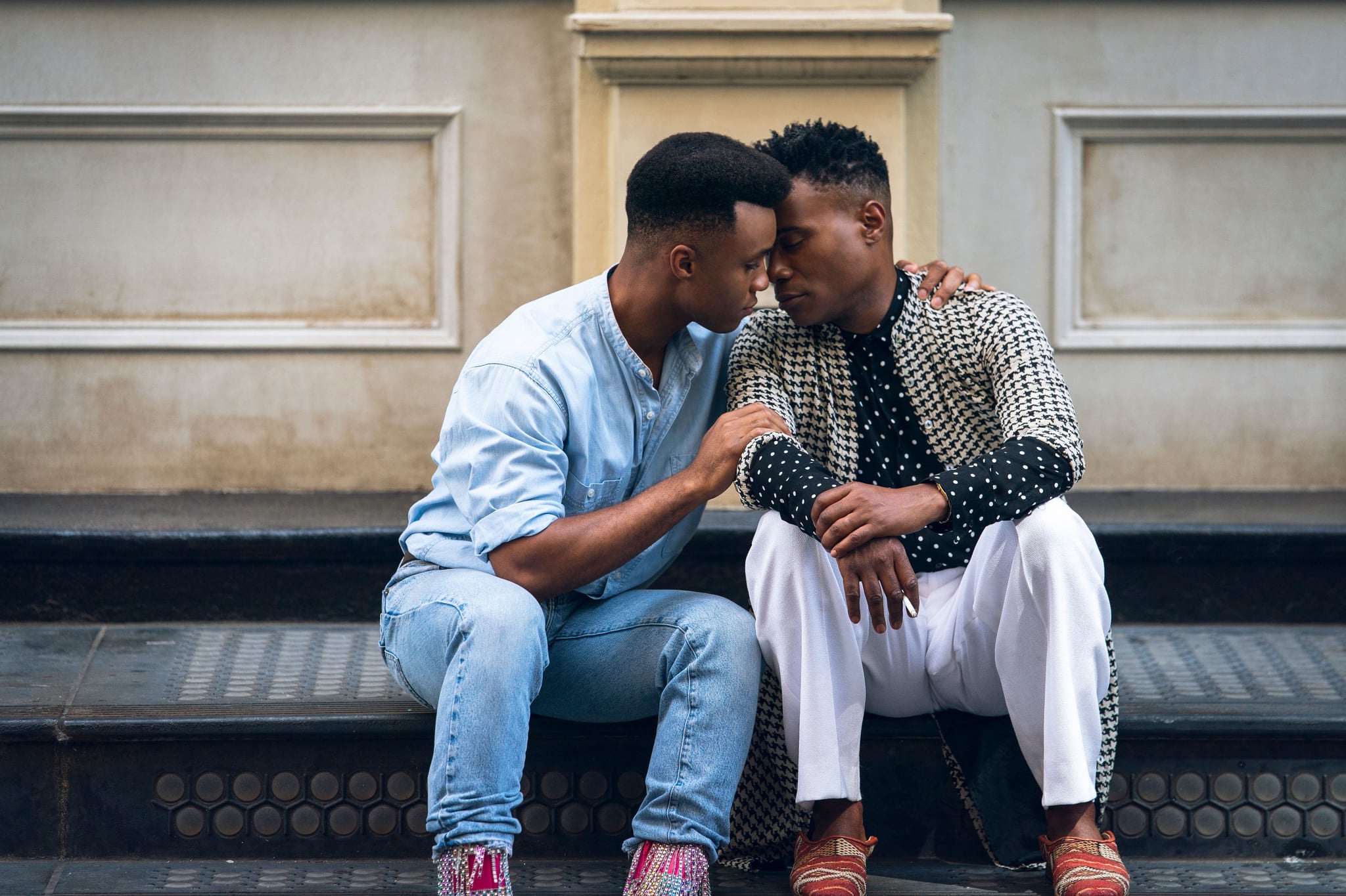 POSE, from left: Dyllon Burnside, Billy Porter, 'In My Heels', (Season 2, Episode 210, aired August 20, 2019), photo: Michael Parmalee / FX / Courtesy Everett Collection