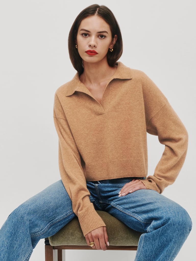 Reformation Cashmere Polo Sweater ($168)