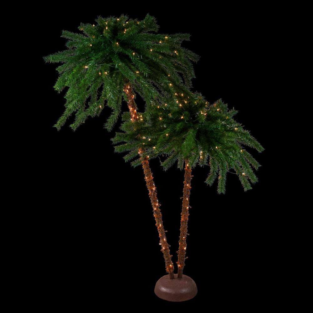 Northlight 6-Foot Dual Artificial Christmas Palm Tree