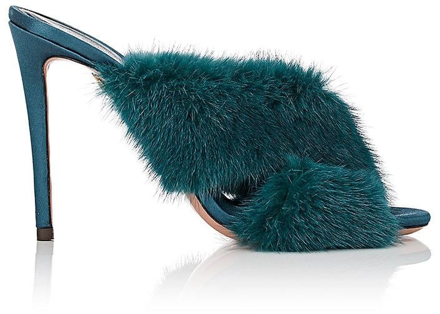 fur mules